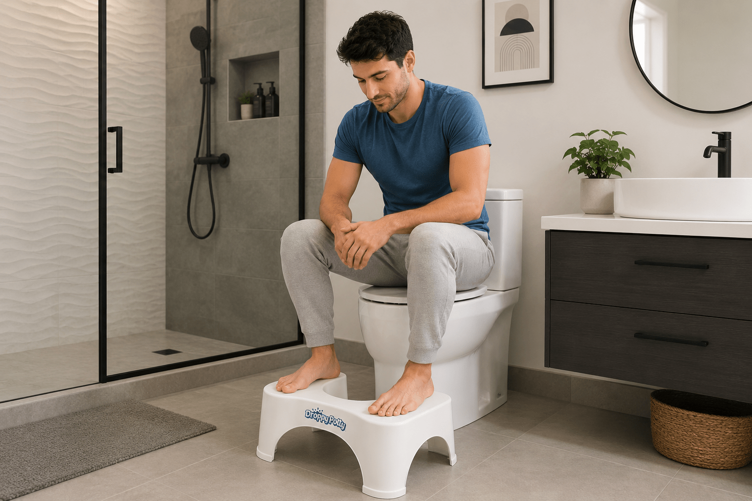 Toilet Posture Stool - DROPPY-POTTY
